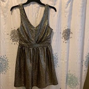 One Clothing Gold Shimmer Dress